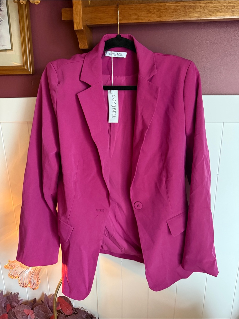 Contemporary Women's Magenta Blazer - Cocobell